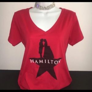 Hamilton Tops - Hamilton V Neck Women’s Tshirt L Hamilton Tops - Hamilton V Neck Women’s Tshirt L